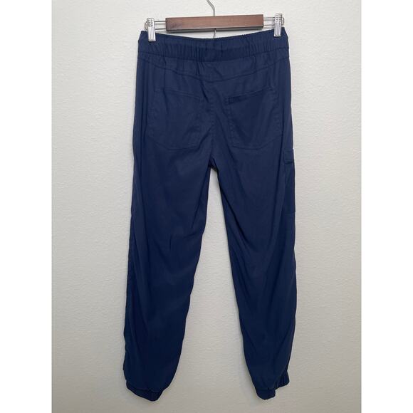 Weatherproof Vintage Jogger Pant Womens Large 14/16 Blue Navy Fleece Lined Cargo - Picture 2 of 11